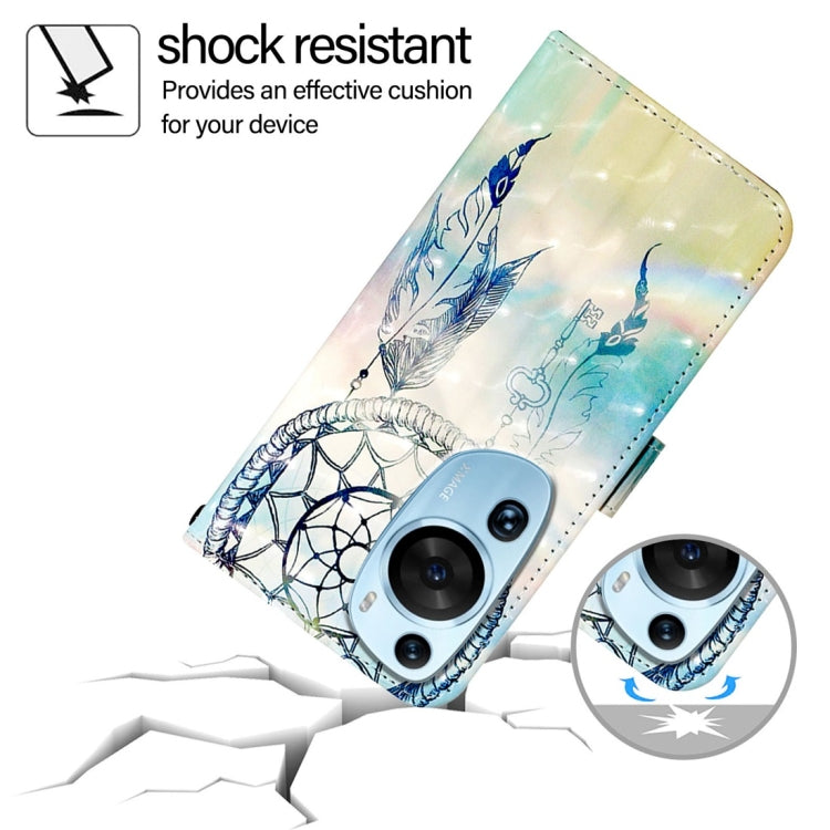 For Huawei P60 Art 3D Painting Horizontal Flip Leather Phone Case