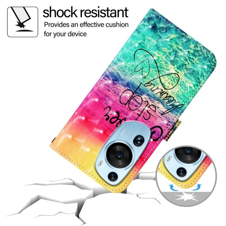 For Huawei P60 Art 3D Painting Horizontal Flip Leather Phone Case