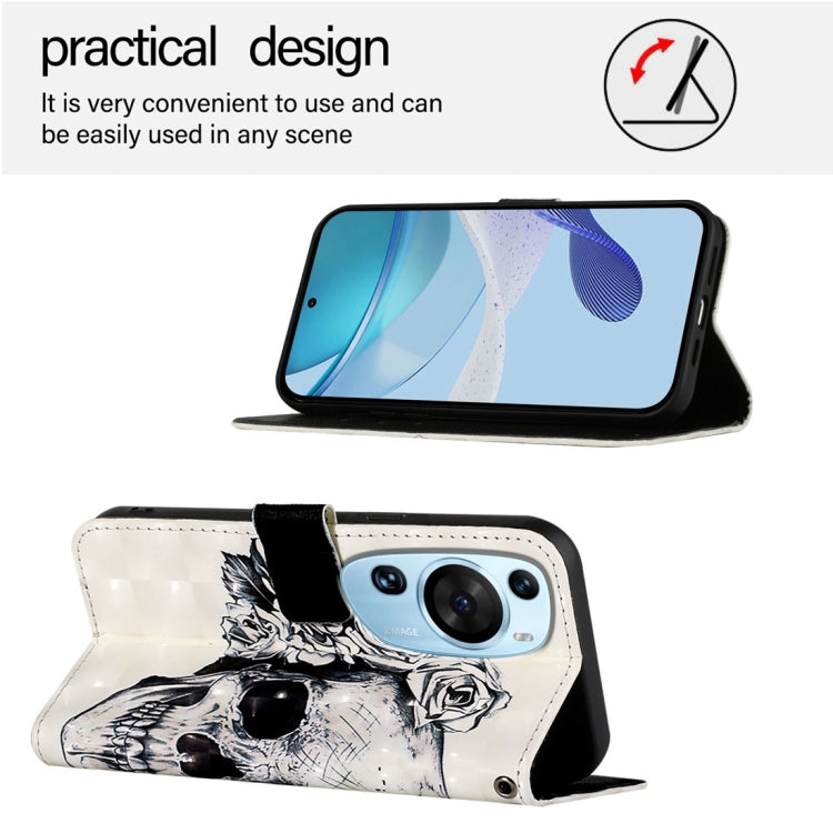 For Huawei P60 Art 3D Painting Horizontal Flip Leather Phone Case