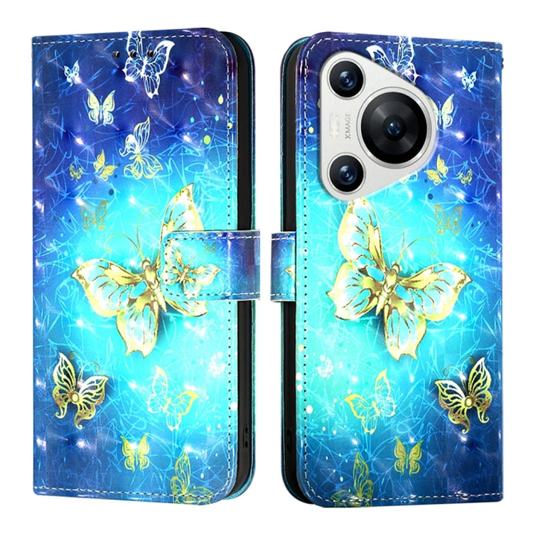 For Huawei Pura 70 3D Painting Horizontal Flip Leather Phone Case