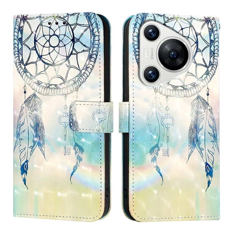 For Huawei Pura 70 3D Painting Horizontal Flip Leather Phone Case