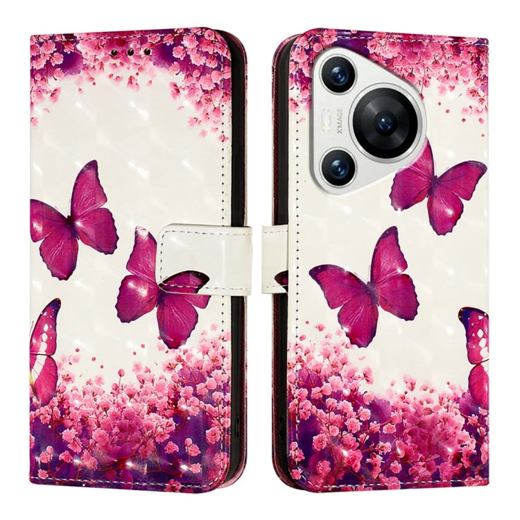 For Huawei Pura 70 3D Painting Horizontal Flip Leather Phone Case