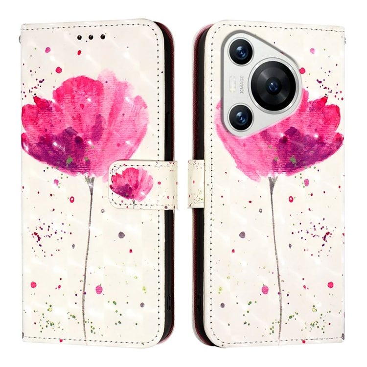 For Huawei Pura 70 3D Painting Horizontal Flip Leather Phone Case