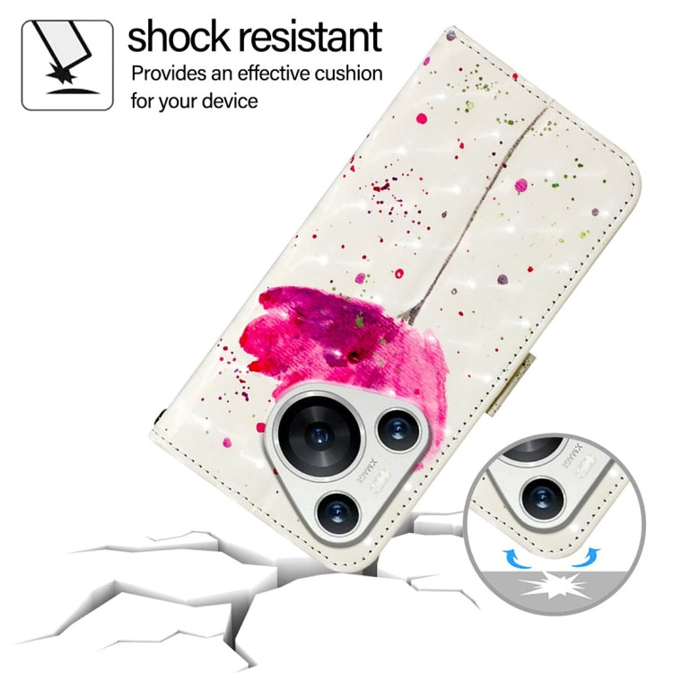 For Huawei Pura 70 3D Painting Horizontal Flip Leather Phone Case