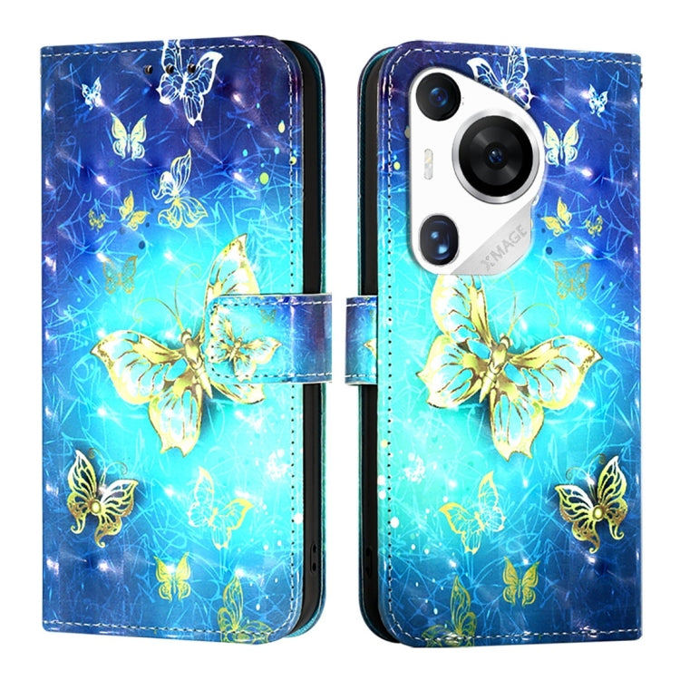 For Huawei Pura 70 Pro 3D Painting Horizontal Flip Leather Phone Case