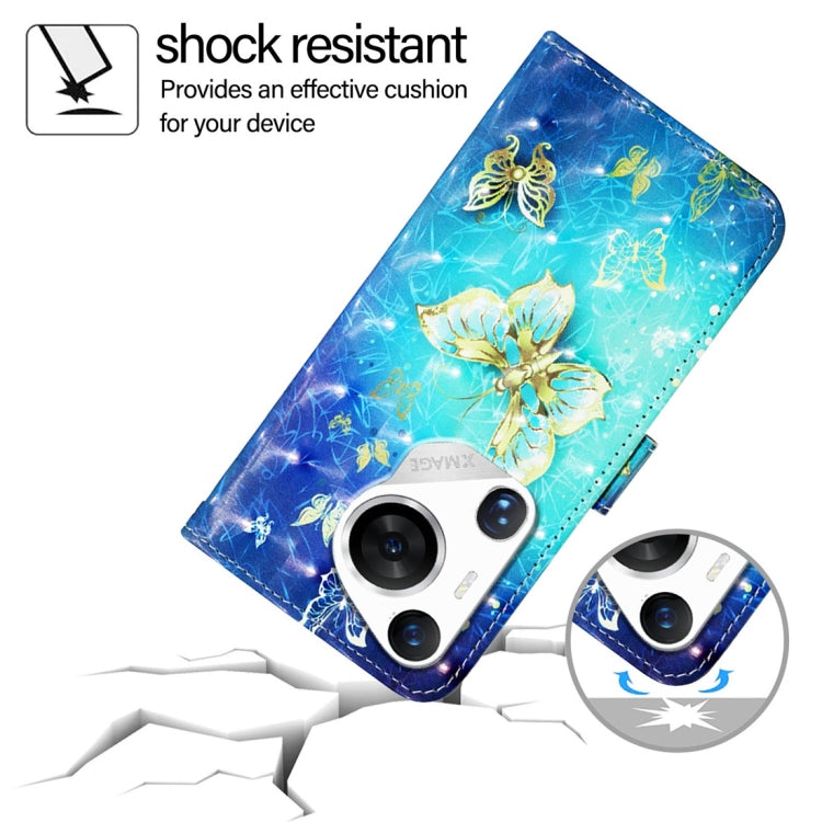 For Huawei Pura 70 Pro 3D Painting Horizontal Flip Leather Phone Case