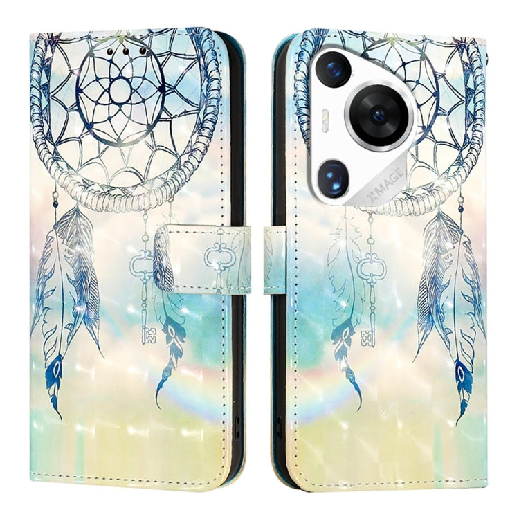For Huawei Pura 70 Pro 3D Painting Horizontal Flip Leather Phone Case