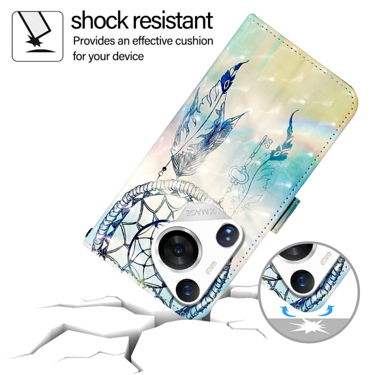 For Huawei Pura 70 Pro 3D Painting Horizontal Flip Leather Phone Case