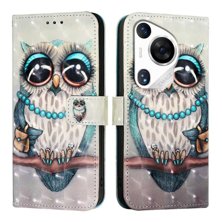 For Huawei Pura 70 Pro 3D Painting Horizontal Flip Leather Phone Case