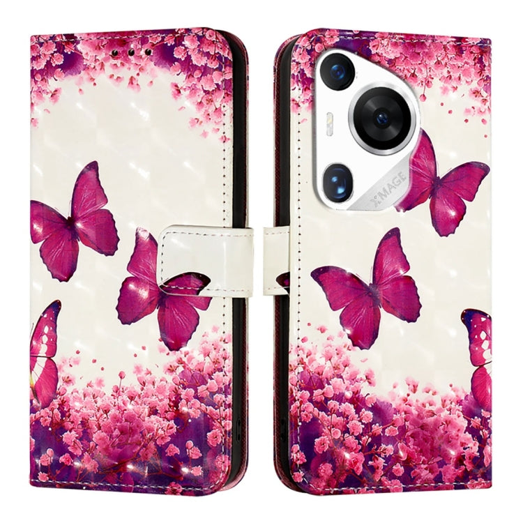 For Huawei Pura 70 Pro 3D Painting Horizontal Flip Leather Phone Case