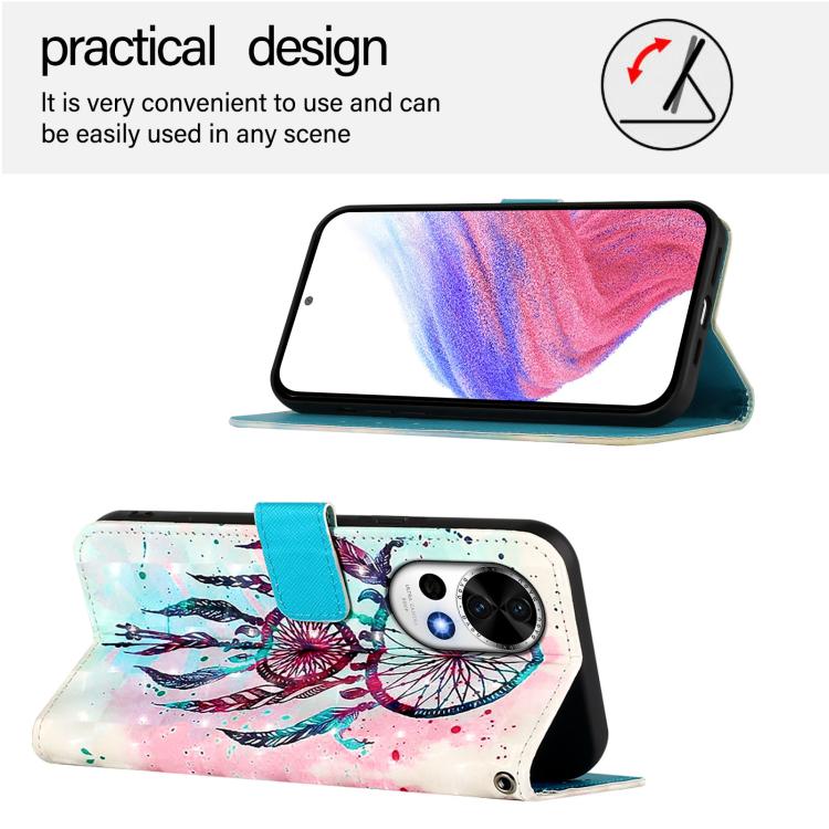 For Huawei nova 13 / nova 12 3D Painting Horizontal Flip Leather Phone Case