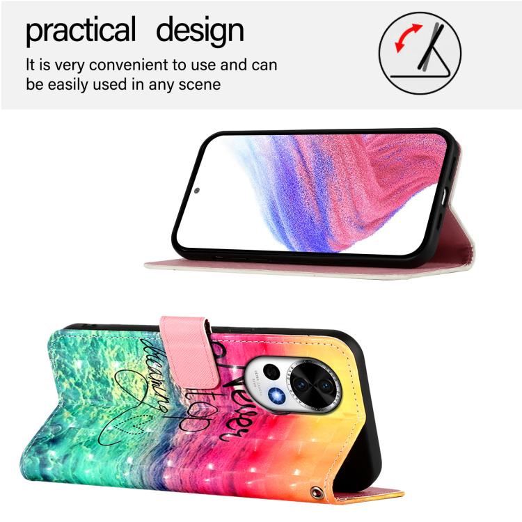 For Huawei nova 13 / nova 12 3D Painting Horizontal Flip Leather Phone Case