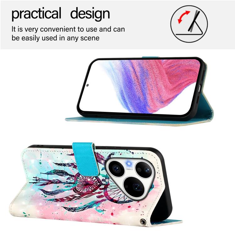 For Huawei Pura 90 Pro 3D Painting Horizontal Flip Leather Phone Case