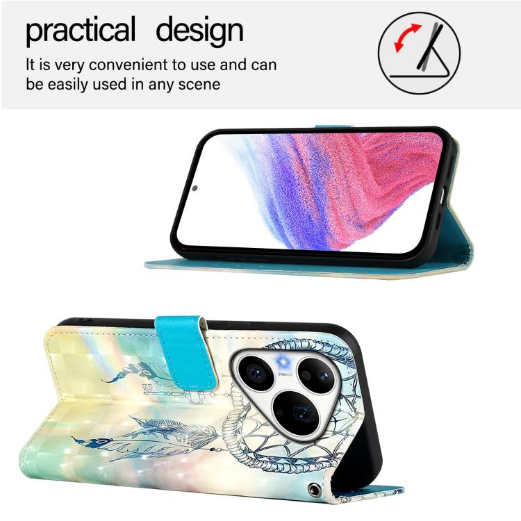 For Huawei Pura 90 Pro 3D Painting Horizontal Flip Leather Phone Case