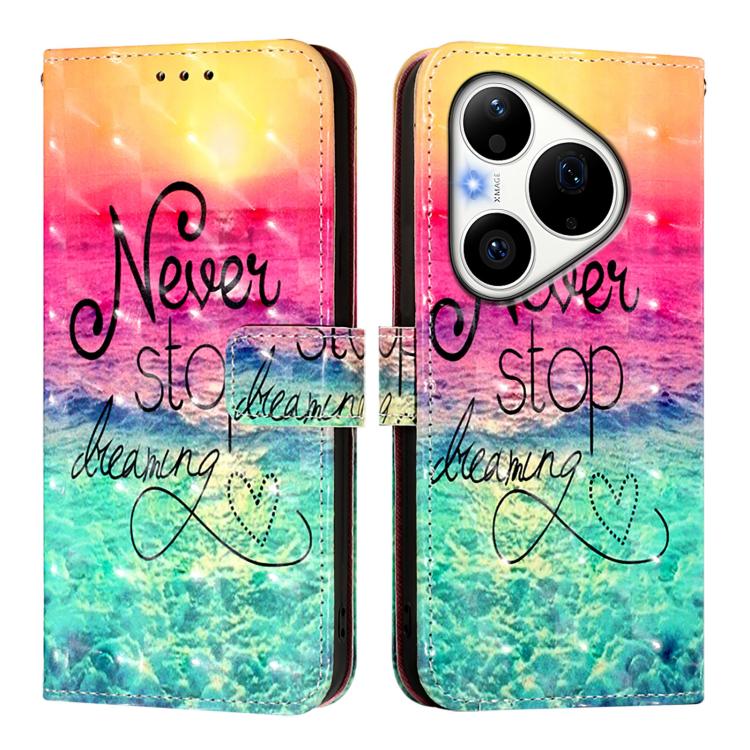 For Huawei Pura 90 Pro 3D Painting Horizontal Flip Leather Phone Case