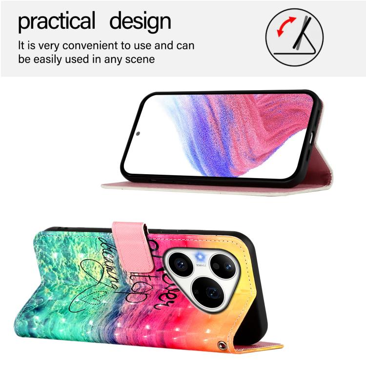 For Huawei Pura 90 Pro 3D Painting Horizontal Flip Leather Phone Case