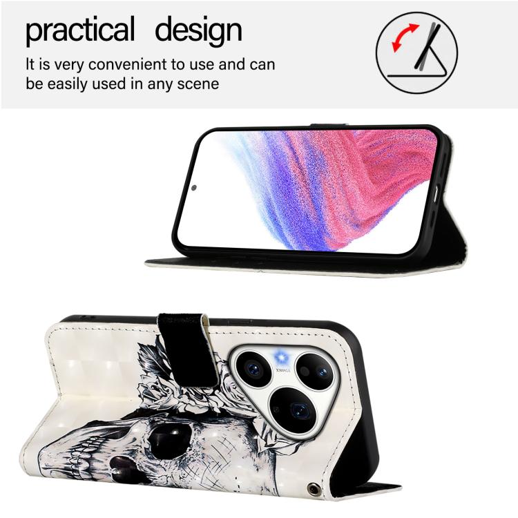 For Huawei Pura 90 Pro 3D Painting Horizontal Flip Leather Phone Case
