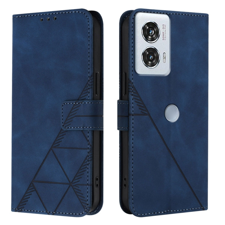 For Motorola Edge 50 Fusion Crossbody 3D Embossed Flip Leather Phone Case