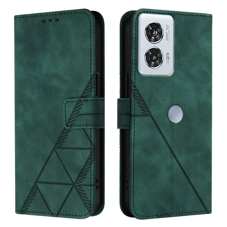 For Motorola Edge 50 Fusion Crossbody 3D Embossed Flip Leather Phone Case