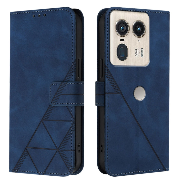 For Motorola Edge 50 Ultra Crossbody 3D Embossed Flip Leather Phone Case