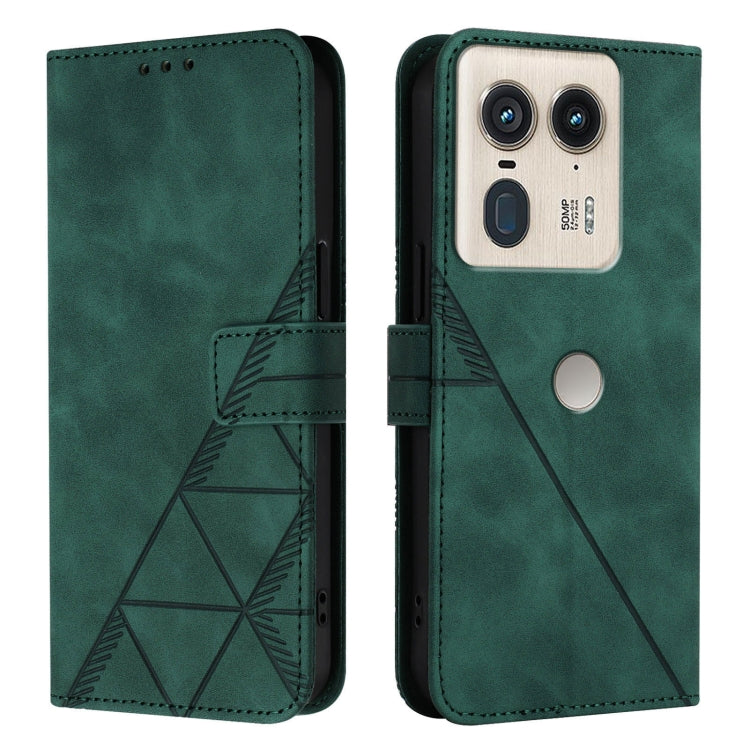 For Motorola Edge 50 Ultra Crossbody 3D Embossed Flip Leather Phone Case