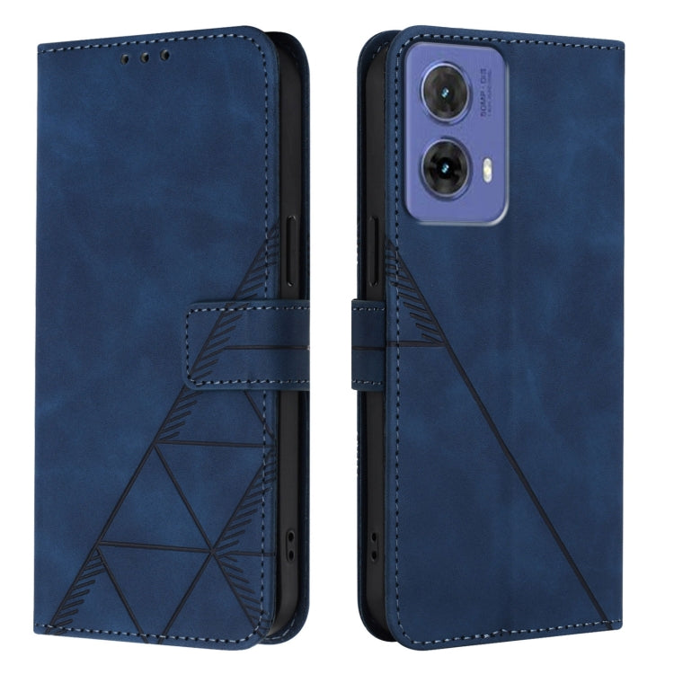 For Motorola Moto G85 Crossbody 3D Embossed Flip Leather Phone Case