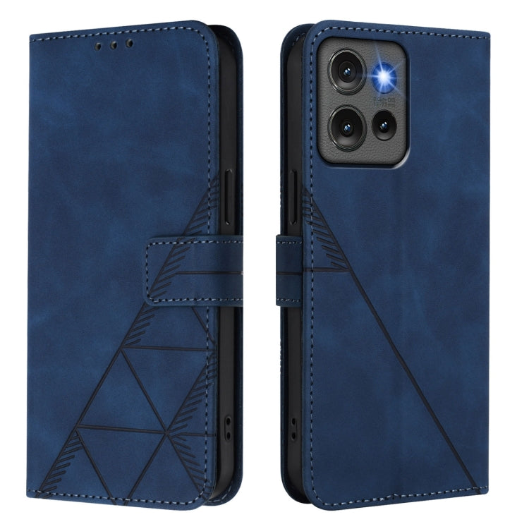 For Motorola Edge 50 5G Global Crossbody 3D Embossed Flip Leather Phone Case