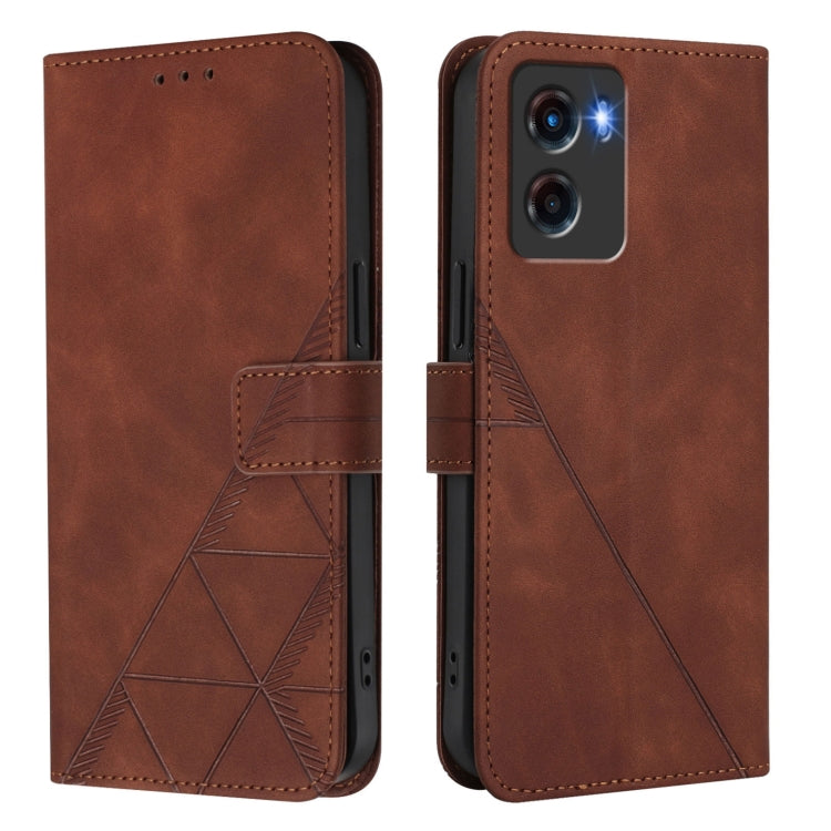 For Motorola Moto G05 Crossbody 3D Embossed Flip Leather Phone Case