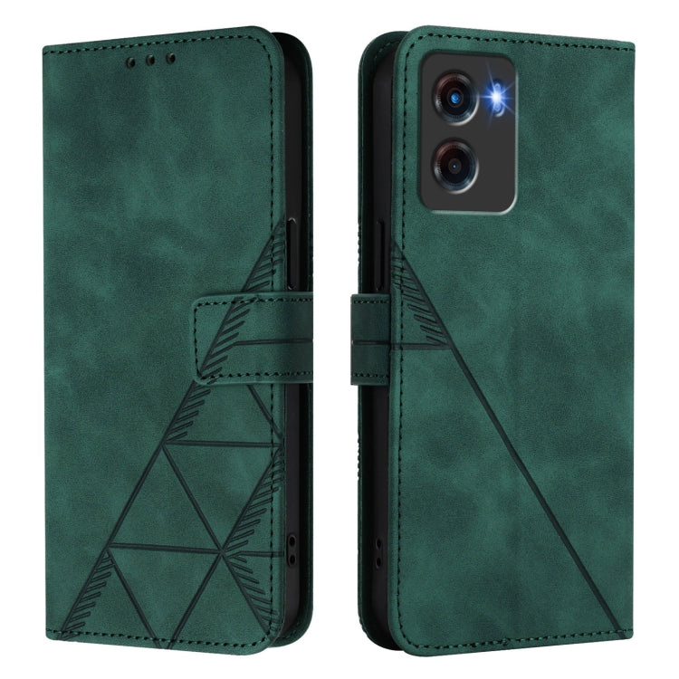 For Motorola Moto G05 Crossbody 3D Embossed Flip Leather Phone Case