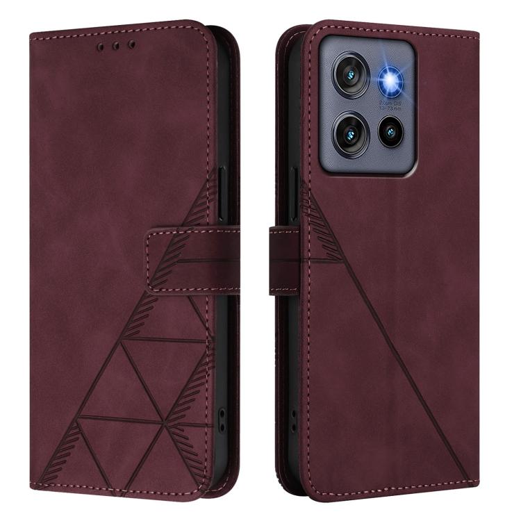 For Motorola Moto G Stylus  5G 2025 Crossbody 3D Embossed Flip Leather Phone Case