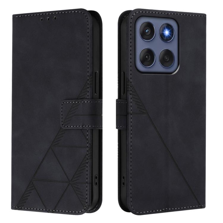 For Motorola Edge 60 Fusion Crossbody 3D Embossed Flip Leather Phone Case