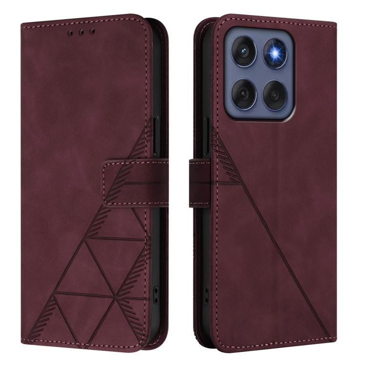 For Motorola Edge 60 Fusion Crossbody 3D Embossed Flip Leather Phone Case