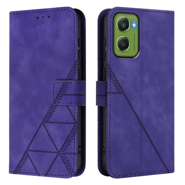 For Motorola Moto G06 4G Crossbody 3D Embossed Flip Leather Phone Case