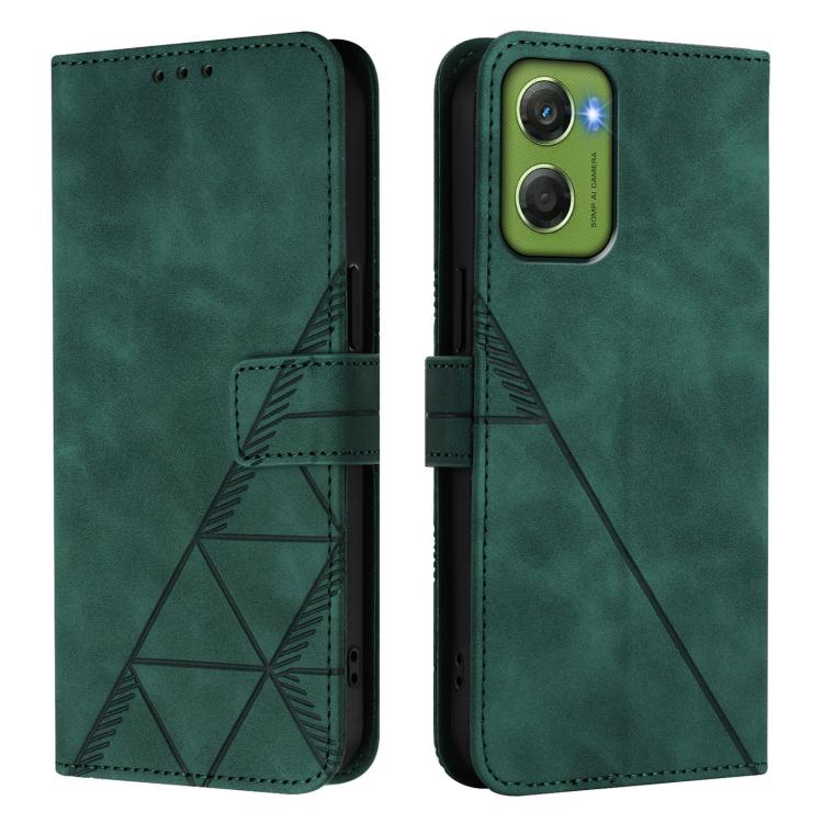 For Motorola Moto G06 4G Crossbody 3D Embossed Flip Leather Phone Case