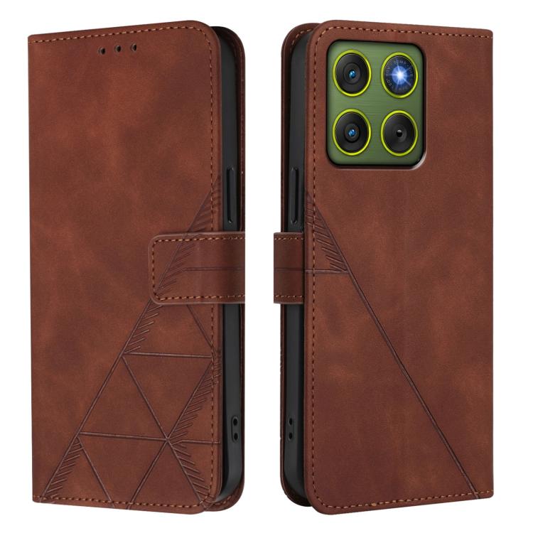 For Motorola Edge 70 5G / X70 Air 5G Crossbody 3D Embossed Flip Leather Phone Case