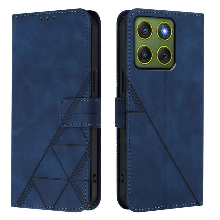 For Motorola Edge 70 5G / X70 Air 5G Crossbody 3D Embossed Flip Leather Phone Case