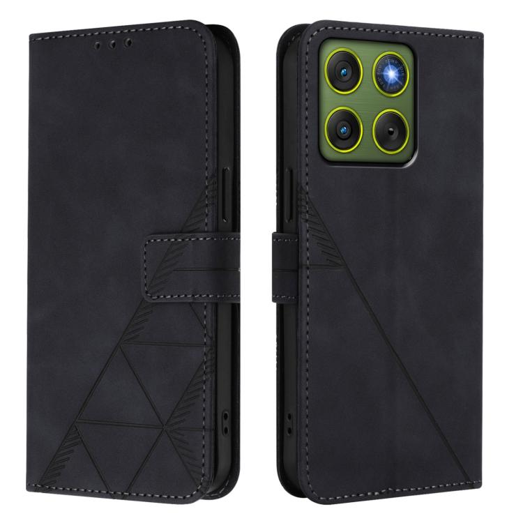 For Motorola Edge 70 5G / X70 Air 5G Crossbody 3D Embossed Flip Leather Phone Case
