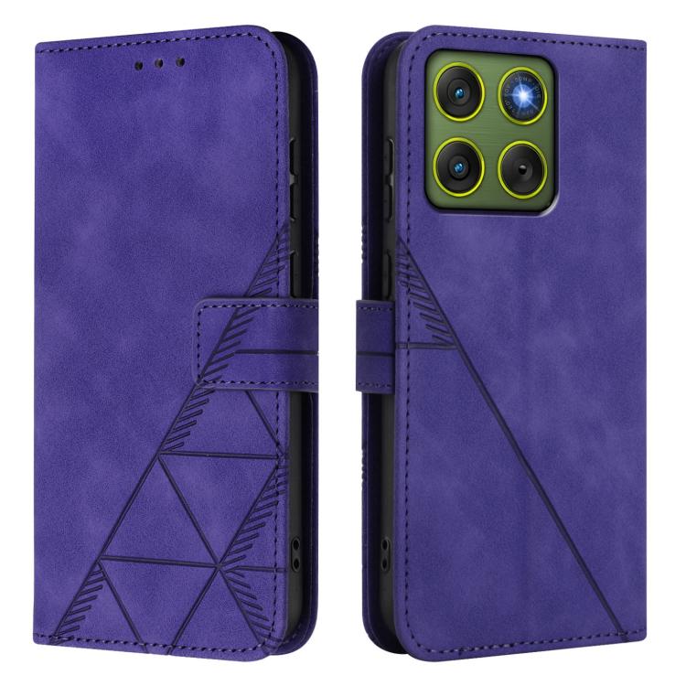For Motorola Edge 70 5G / X70 Air 5G Crossbody 3D Embossed Flip Leather Phone Case
