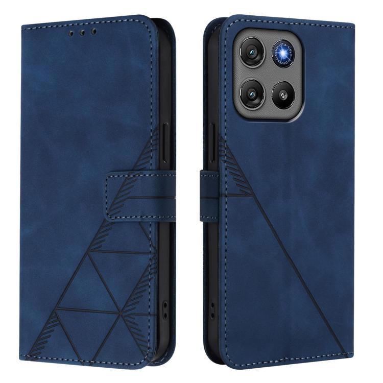 For Motorola Moto G67 Power 5G Global Crossbody 3D Embossed Flip Leather Phone Case