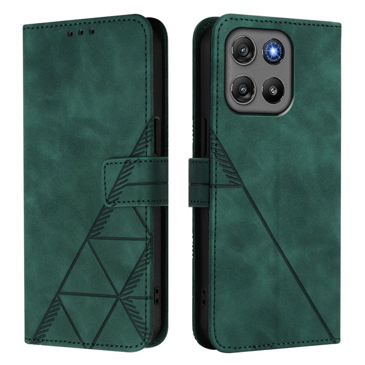 For Motorola Moto G67 Power 5G Global Crossbody 3D Embossed Flip Leather Phone Case