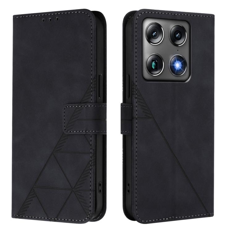 For Motorola Moto X70 Air Pro 5G Crossbody 3D Embossed Flip Leather Phone Case