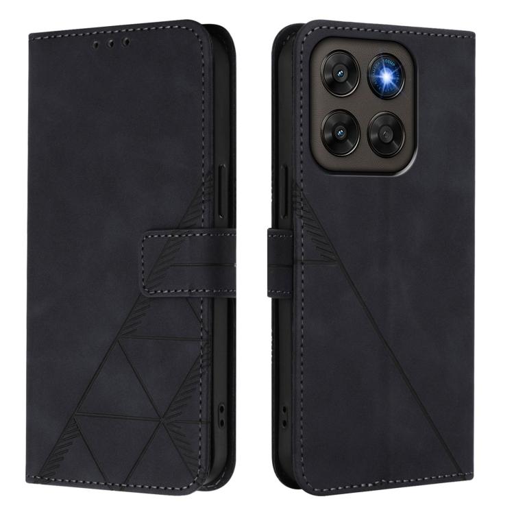 For Motorola Moto G87 5G/G77 5G Crossbody 3D Embossed Flip Leather Phone Case