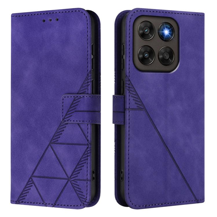 For Motorola Moto G87 5G/G77 5G Crossbody 3D Embossed Flip Leather Phone Case