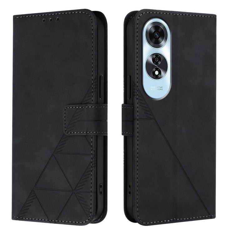 For OPPO A60 4G Global Crossbody 3D Embossed Flip Leather Phone Case