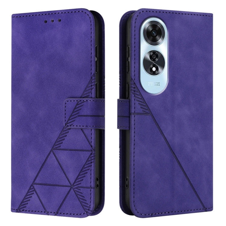 For OPPO A60 4G Global Crossbody 3D Embossed Flip Leather Phone Case