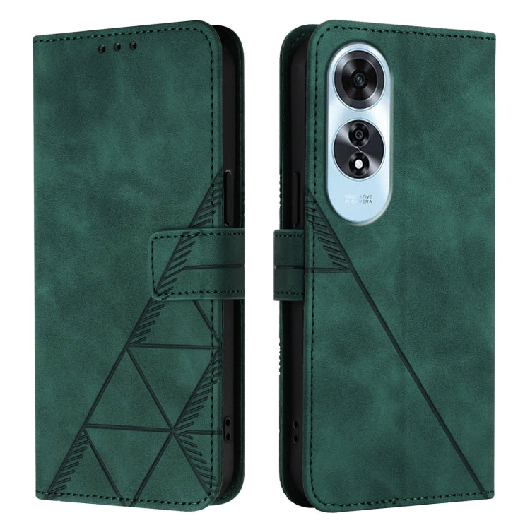 For OPPO A60 4G Global Crossbody 3D Embossed Flip Leather Phone Case