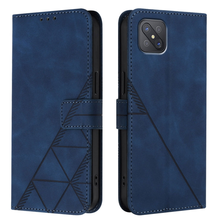 For OPPO A92s 5G Crossbody 3D Embossed Flip Leather Phone Case