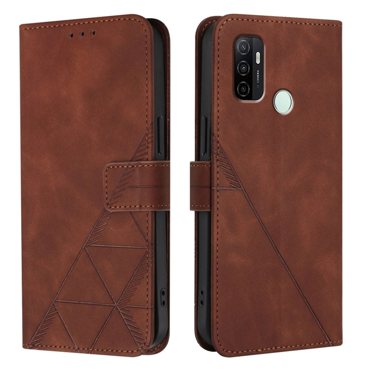 For OPPO A11s 4G Crossbody 3D Embossed Flip Leather Phone Case