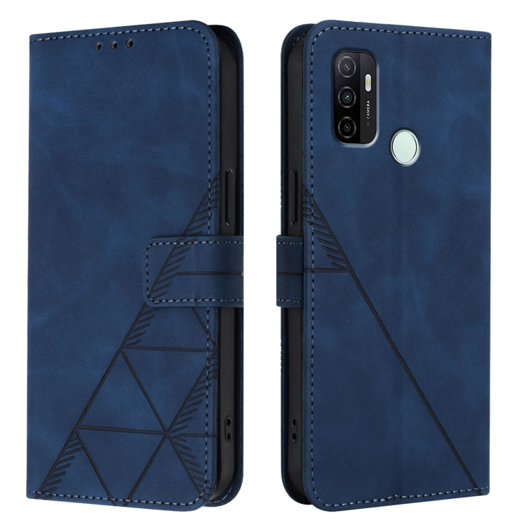 For OPPO A11s 4G Crossbody 3D Embossed Flip Leather Phone Case
