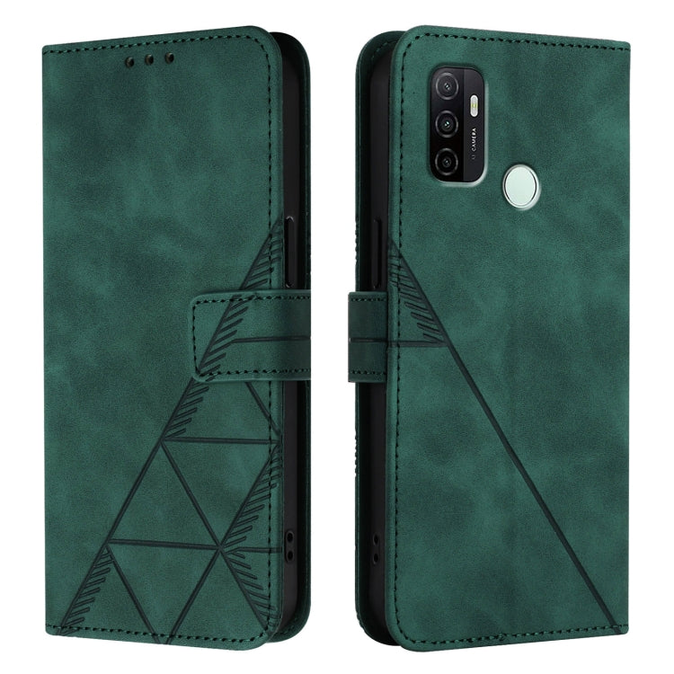 For OPPO A11s 4G Crossbody 3D Embossed Flip Leather Phone Case